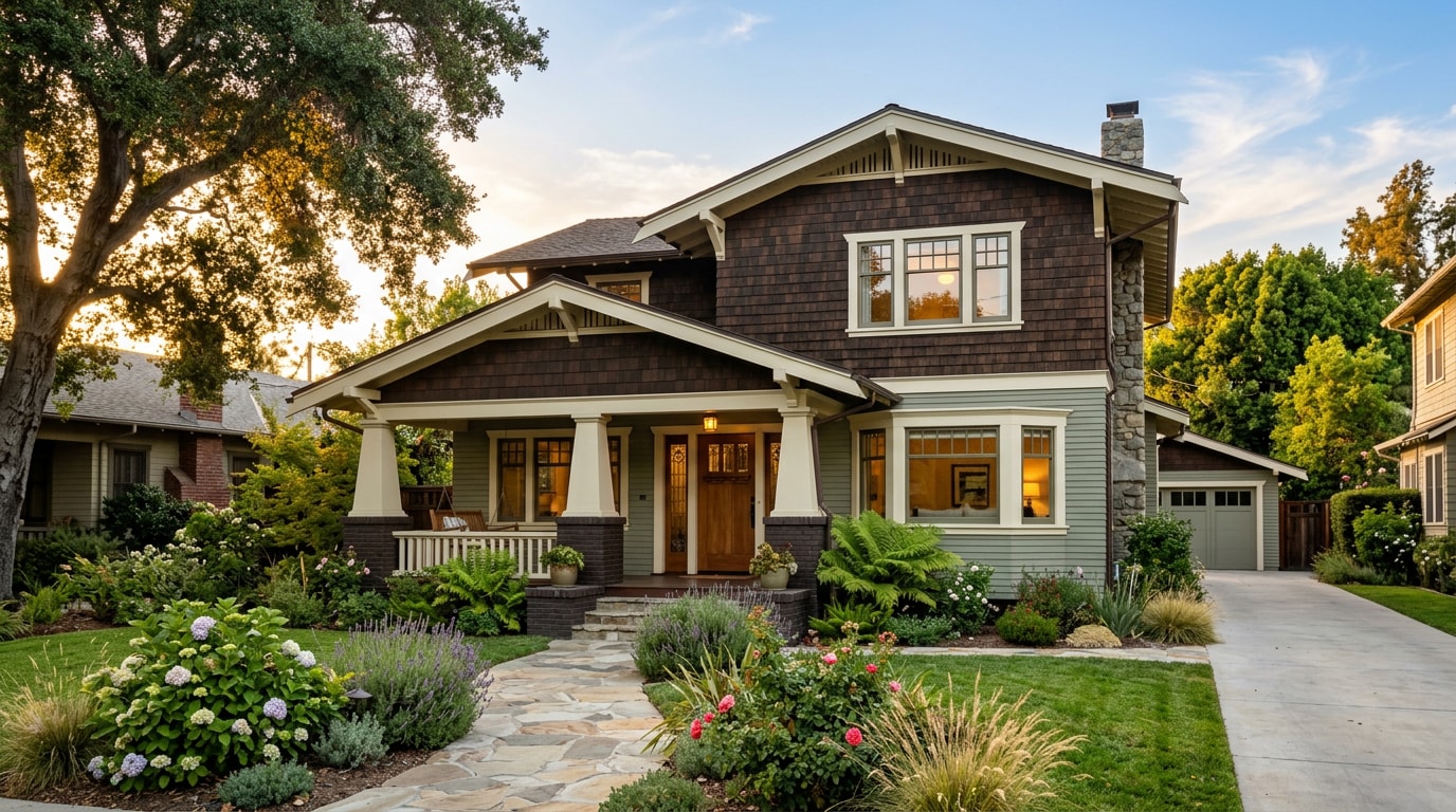 Renovated Craftsman home exterior representing building contractors near me Pasadena, CA