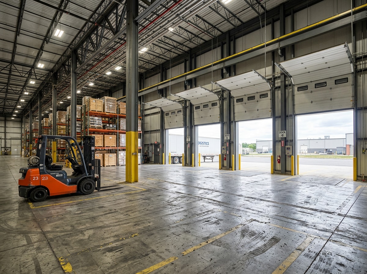 Warehouse industrial build-out with loading dock and reinforced flooring