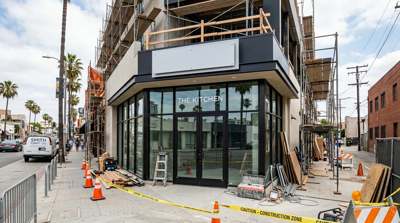 Commercial turnkey construction project storefront in Los Angeles County Commercial turnkey construction project storefront in Los Angeles County